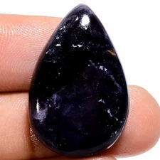 Natural Tiffany Fluorite Pear Shape Cabochon Gemstone 31.5 Ct 28X19X6 mm X-15911