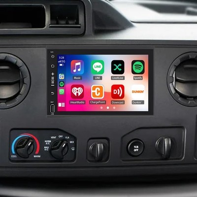 Double Din Car Stereo for Ford E150 E250 E350 CarPlay Android Auto Bluetooth GPS
