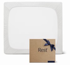 Rest Evercool+ Cooling Fitted Sheet King Arctic White - New 