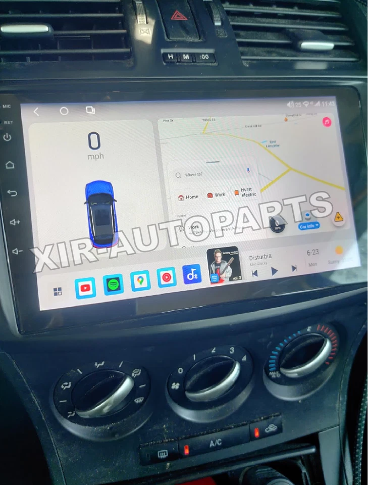 Para Dodge Dart 2012-16 Apple Carplay WiFi Radio Coche Android 14 GPS Navegación 4+64G FM Foto 3 de 4