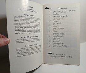 Ecco the Dolphin Sega CD Complete CIB Manual w/ Reg Card & Foam Block