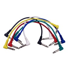 6Pcs Guitar Pedal Cable Effect Cable Replacement Electric Guitar Patches Cable