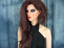 Latexmaske KIRA +WIMPERN +PERÜCKE Frauenmaske Gummi Trans Queer Crossdresser