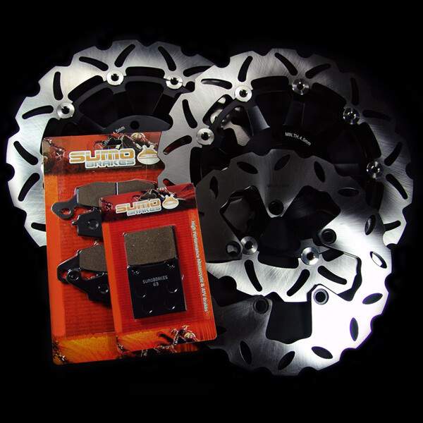 Front+Rear Rotors + Brake Pads for Suzuki GSX 600 & GSX 750