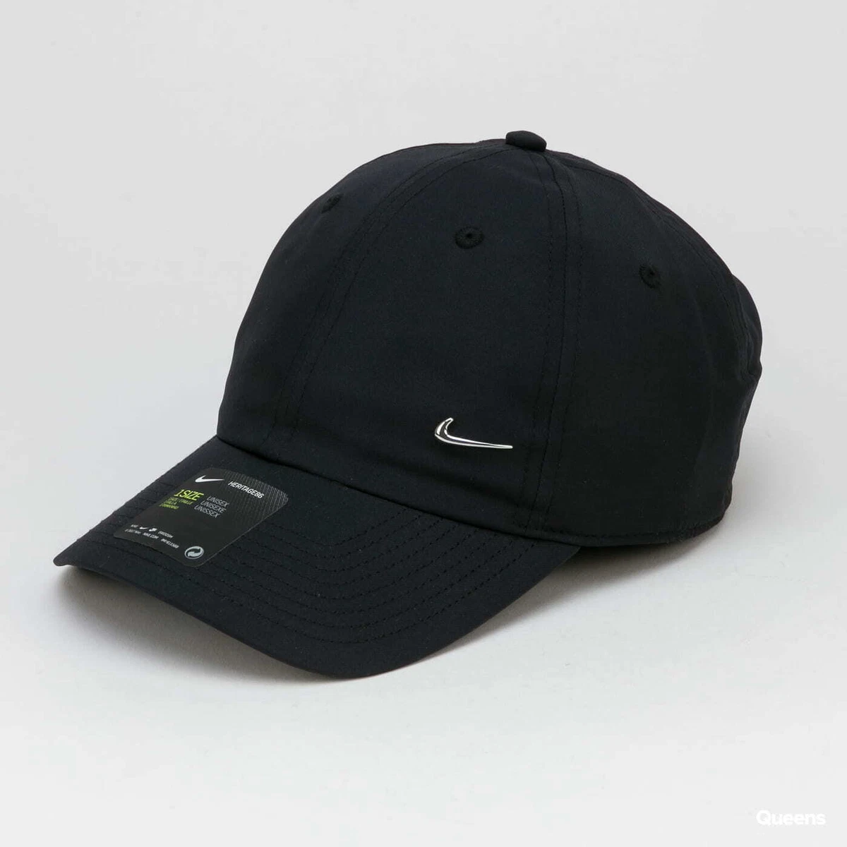 Nike 943092-010 Unisex Metal Swoosh H86 Adjustable Hat Cap Black