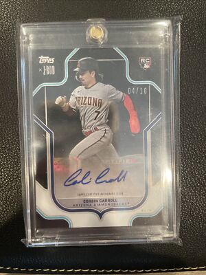 2023 Topps X J-Rod Show Out Collection Corbin Carroll auto black /10 ROY  
