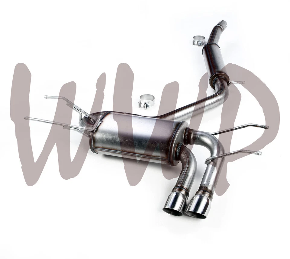 Sistema de escape doble acero inoxidable 2,5" CatBack 15-23 Mazda MX5 MX-5 2,0 L Miata ND Foto 2 de 3