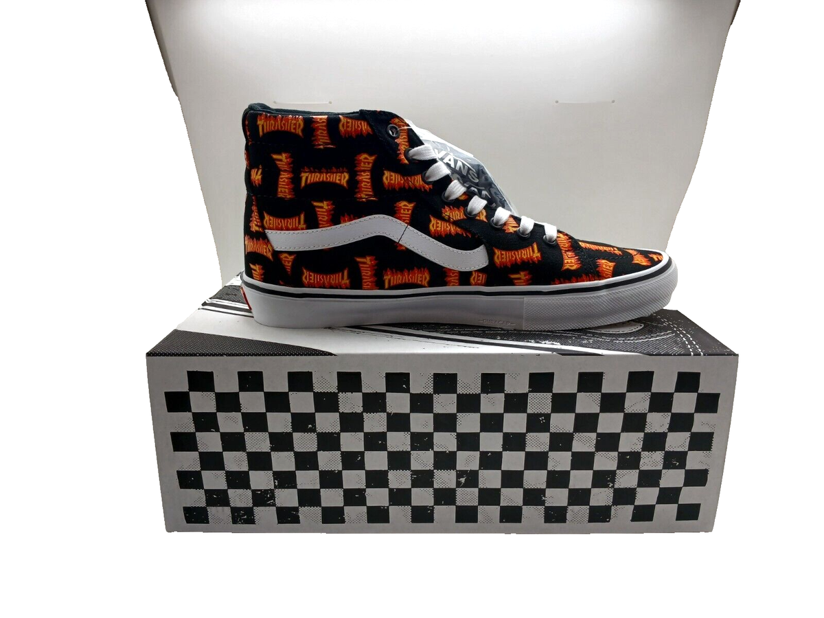 Vans x Thrasher SK8-Hi Flame Logo Skate Sneakers - Men display picture 1