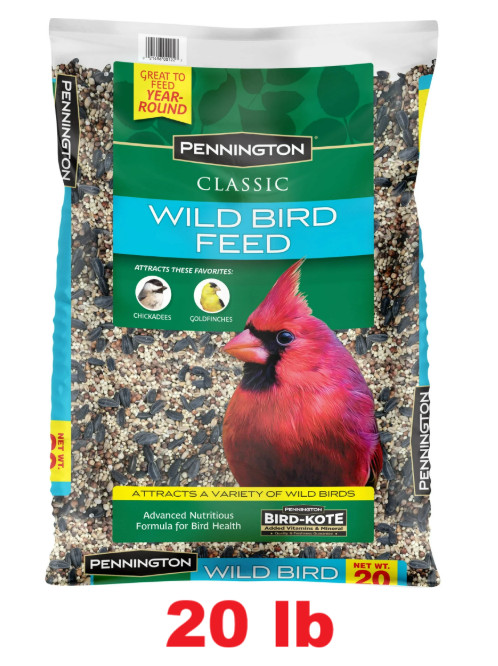 Pennington Classic Wild Bird Feed and Seed Bag 10 lb.  20. lb 40 lb. Birds Food