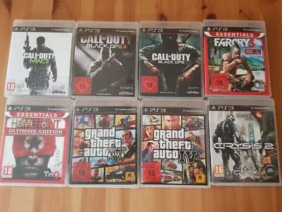 PS3 Spielesammlung / 8 Spiele / Call of Duty, FarCry, GTA uvm.