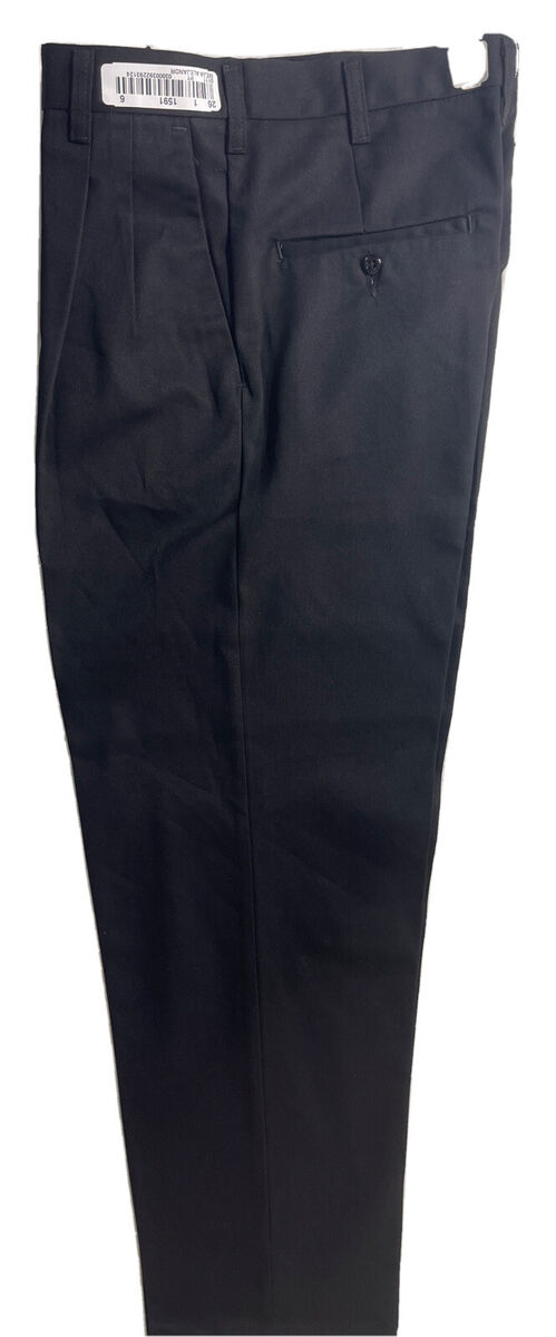 NEW CINTAS 865-35 Size 31X32 Black Pleated Comfort Flex NEW CINTAS 865-35 Size 31X32 Black Pleated Comfort Flex