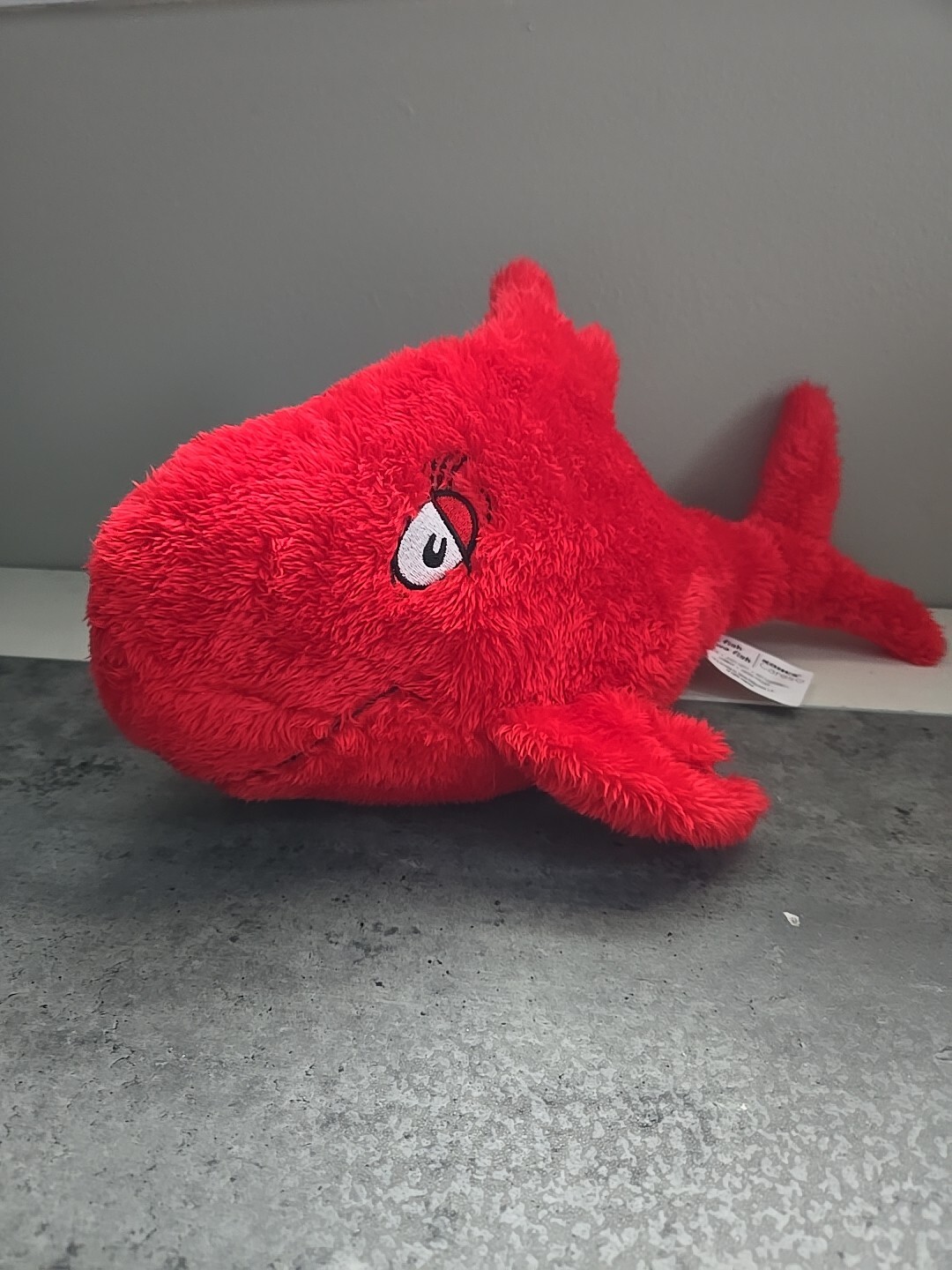 Kohl's Cares Dr. Seuss Plush Red Fish Stuffed Animal Toy One Fish Two Fish 14