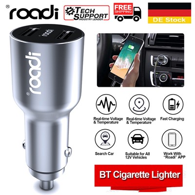 36W KFZ Auto Zigarettenanzünder Verteiler Adapter Dual USB Ladegerät 12V/24V