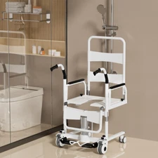 Patient Hydraulic Transferred Lift Wheelchair Reclining transfer bed With potty