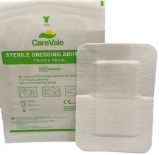 CareVale  Adhesive Sterile Dressings - First Aid Plasters Cuts & Wounds, Burns
