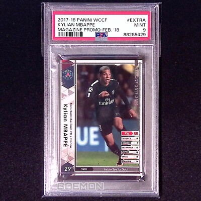 2017 Panini WCCF Mbappe ムバッペ RC PSA9 PSA 9 Kylian MBAPPE 2017-18 Panini WCCF Paris Saint-Germain FC