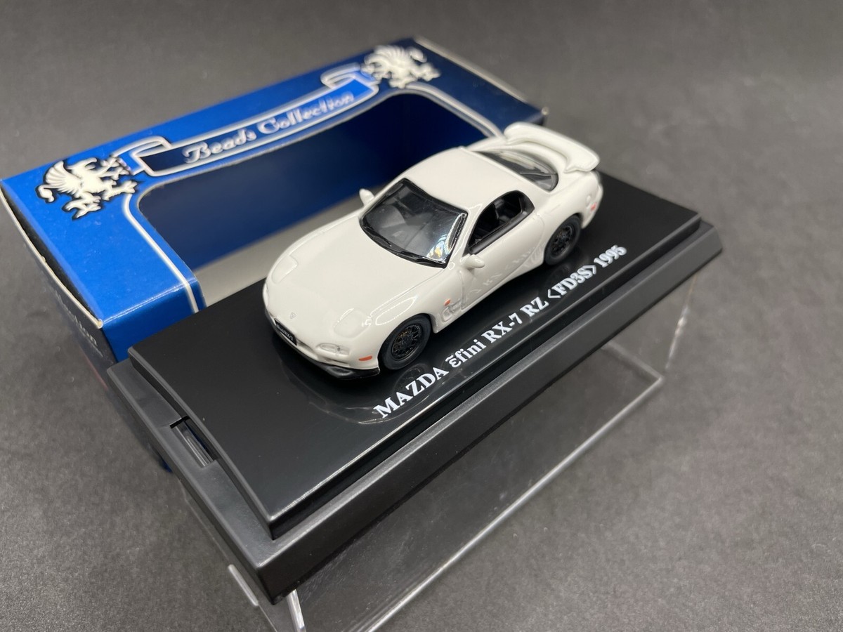Kyosho 1/64 Beads MAZDA RX-7 RZ FD3S 1995 White diecast model car