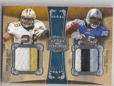 2011 Topps Five Star Dual Patches #FSDPIL Mark Ingram/Mikel Leshoure 15/15