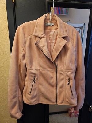 Exquisite Escandelle Paris Pink Soft-shell Polyester Women's Jacket - L