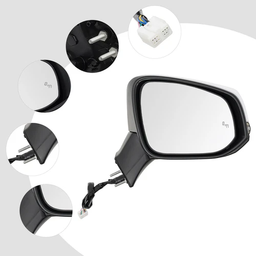 Right Mirror Passenger Side View Mirror Heated View Mirror For 2019-2024 Toyota