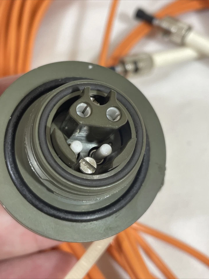 25FT Optical Fiber Duplex 62.5/125 Network Optic Patch Cable Amphenol Connector - Image 4 of 4