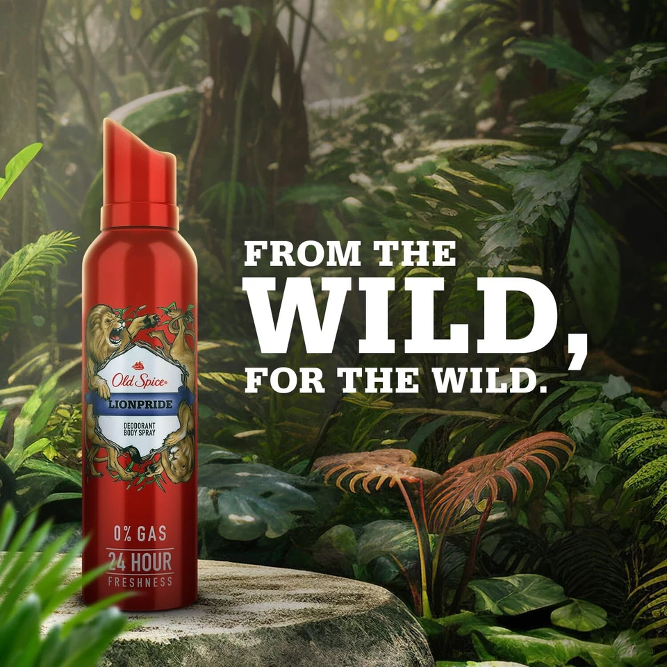 Old Spice Lionpride Desodorante Corporal Spray Perfume para Hombres Foto 4 de 4