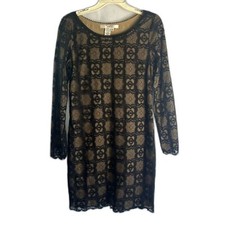 Studio M Black Lace Cocktail Dress Size MD Evening Dressy Night Out