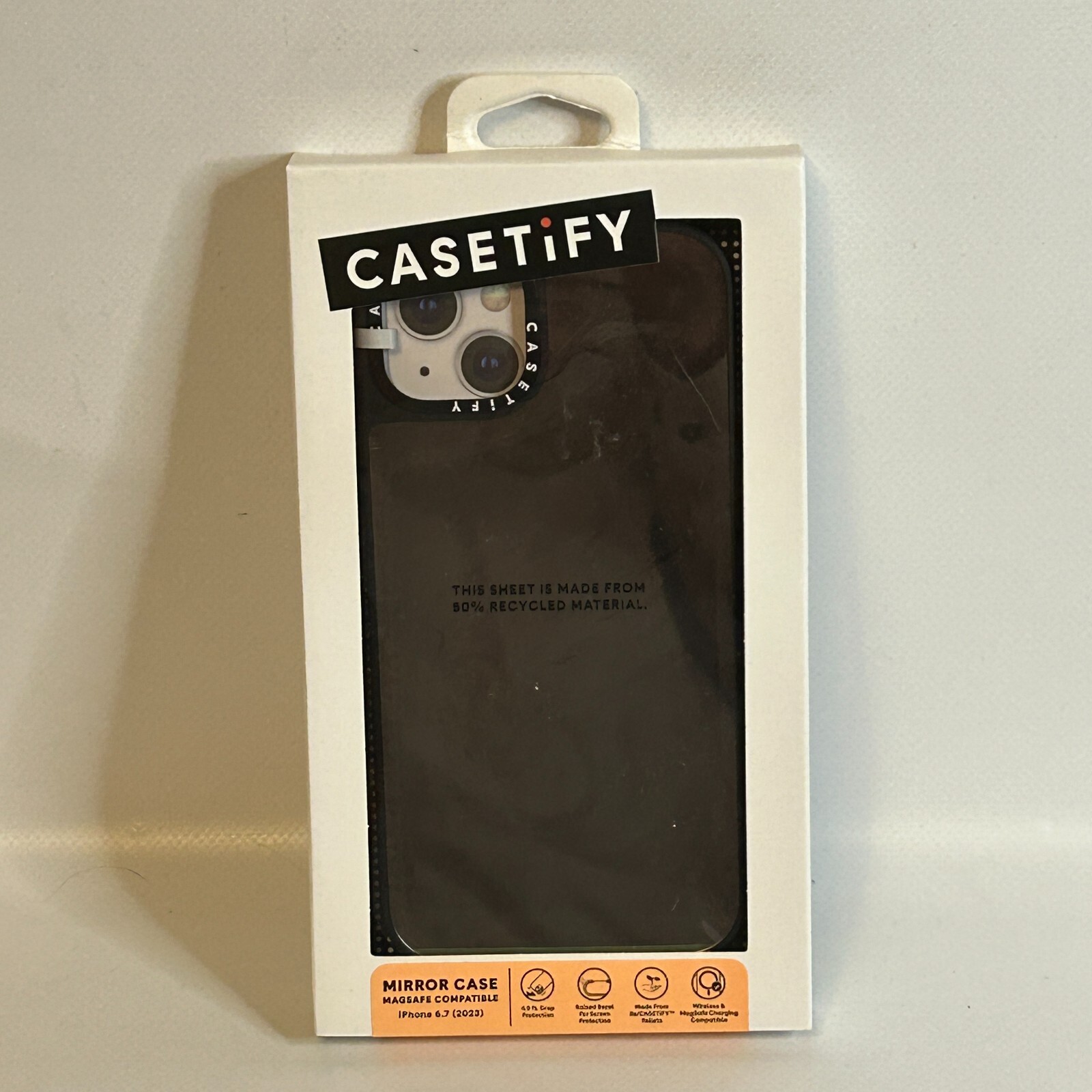 CASETiFY Mirror MagSafe Case for iPhone 6.7 2023 with Black Bumper-image