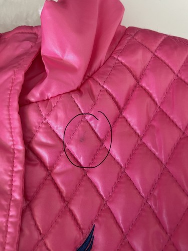 Nautica Girl Vest Pink Quilted Fleece Lined Hidden Zipper Logo Mock Size 12 New - Picture 8 of 8