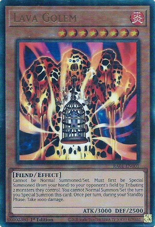Lava Golem (PUR) RA01-EN001 25th Anniversary Rarity Collection 1st Edition