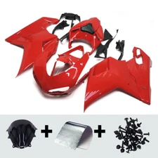 Red Fairing Kit For 2007-2012 Ducati 1098 848 1198 Plastic Injection Bodywork