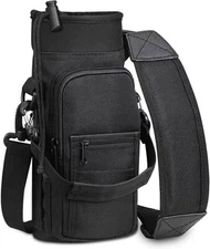 Sports Water Bottle Carrier Bag Sling Case Holder Sleeve Pouch for Hiking Travel