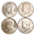 1776-1976 Bicentennia Kennedy Half Dollars 50c Lot Of 4 Estate Sale Coins