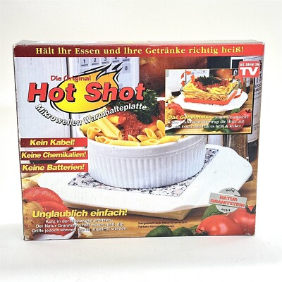 Hot Shot Microwave Warming Plate As Seen on TV Boxed