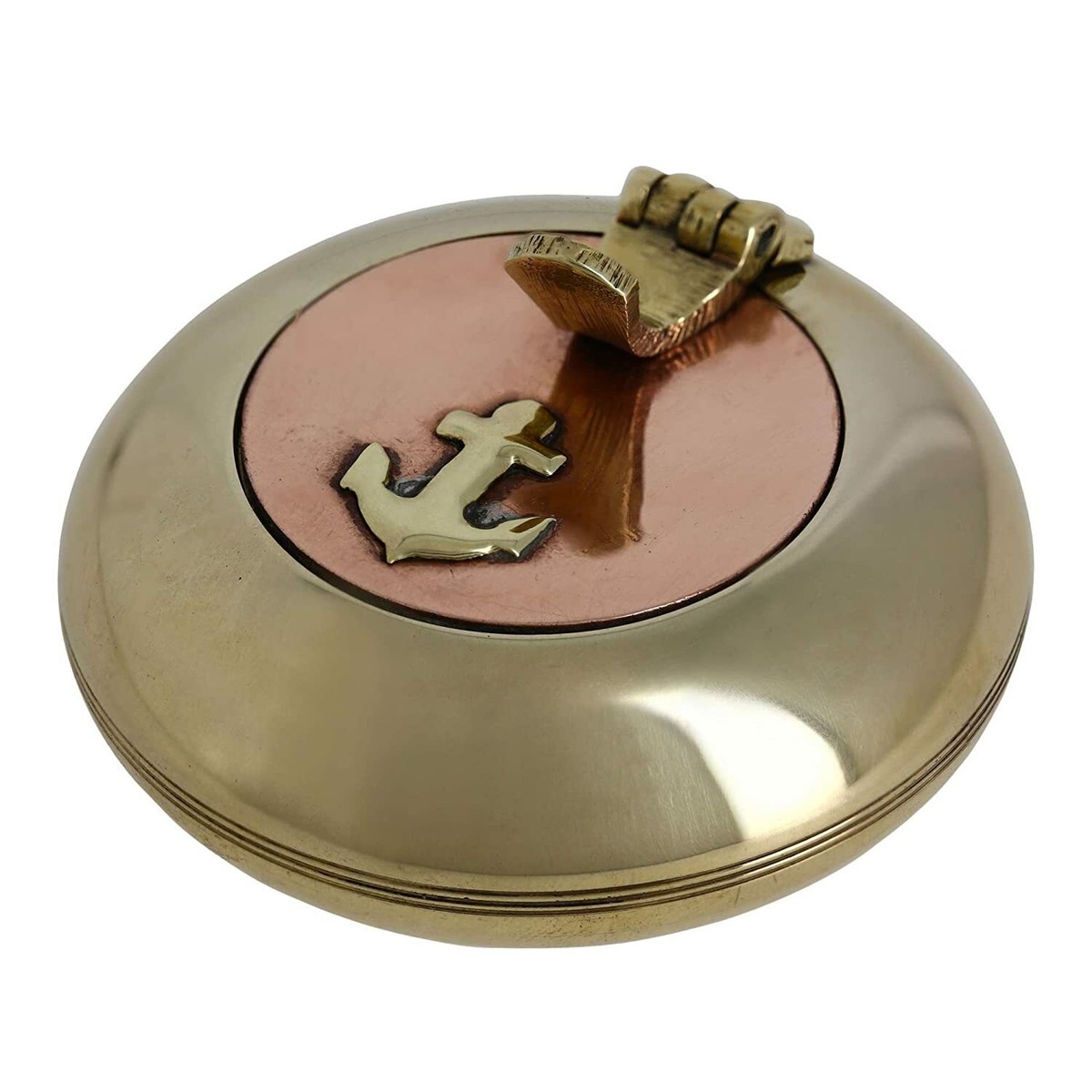 Brass Small Cigarette Accessories Brass Metal Pocket Ashtray with
