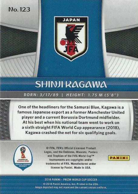 2018 Panini Prizm World Cup - Shinji Kagawa #123 for sale online
