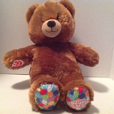 Build A Bear Happy Birthday Bear Plush 15" Stuffed Animal Teddy Bear BAB Brown
