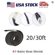 4:1 Ratio Heat Shrink Tubing Cable Electrical Insulation Waterproof Kit 5/8" dia
