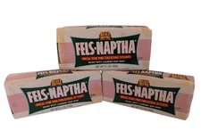 LOT of 3 Fels Naptha Heavy Duty Laundry Bar Soap 5.5 oz VTG 2006 Made in USA