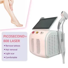 New 2 In1 808nm Diode Laser Nd Yag Laser Pico Laser Tattoo Hair Removal Machine