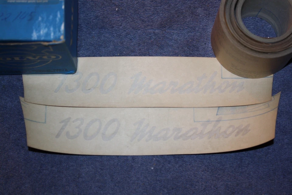 Volvo 66 DAF 1300 original Marathon tiras decorativas negro stripe kit black NOS - Imagen 2 de 4