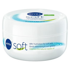 NIVEA Soft Moisturizing Cream 6.8 oz Face Body Hand Lotion w/ Jojoba Oil