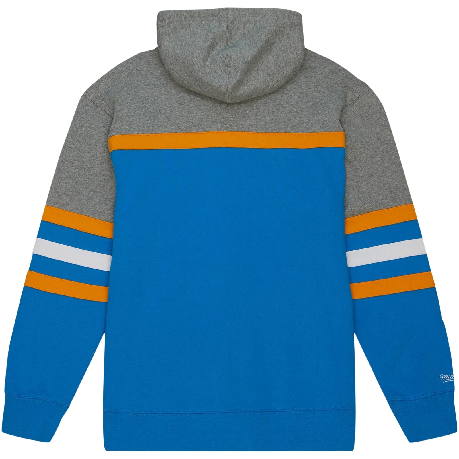 Felpa con cappuccio pullover uomo Mitchell & Ness blu chiaro UCLA Bruins Head Coach