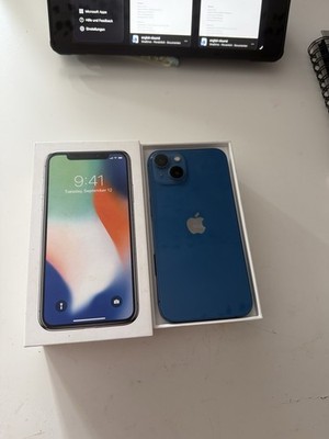 Apple iPhone 13 Smartphone 128 GB Blau Slate Stil, Apple iPhone Modell