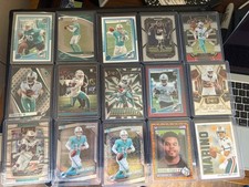 Miami Dolphins Rookie Lot (15), Quinn Ewers, Devon Achane, Jaylen Waddle.