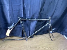 Schwinn Vintage High Sierra Frame Fork Set 19.75 / Black Chrome Chrome-Moly 4130