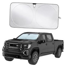 Reflective 240T Truck Windshield Sunshade, Upgraded Heat and UV X-Large