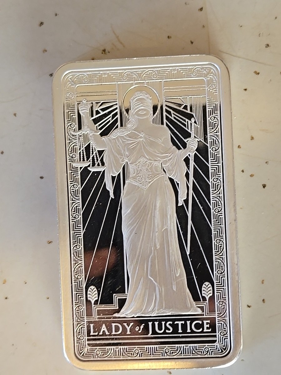 Pamp Lady Of Justice Silver Bar - 10 Oz | eBay