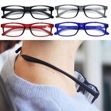 4 Pairs Mens Womens Unisex Spring Hinge Rectangular Reading Reader Glasses 1-4