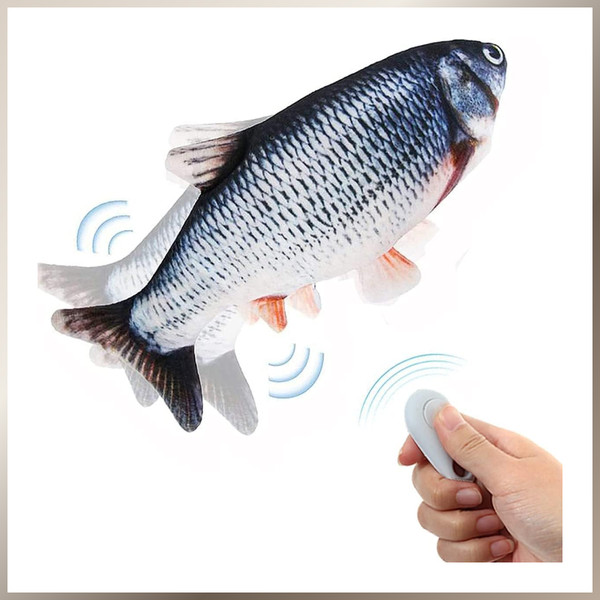 Katzenspielzeug Fisch SelbstbeschäFtigung Elektrisch Mit Katzenminze - Interakti-image